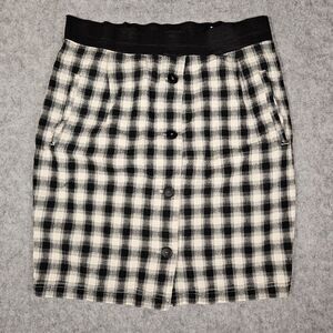 VTG Espirit Womens 90s Plaid Pencil Schoolgirl Skirt Preppy Clueless Size Small